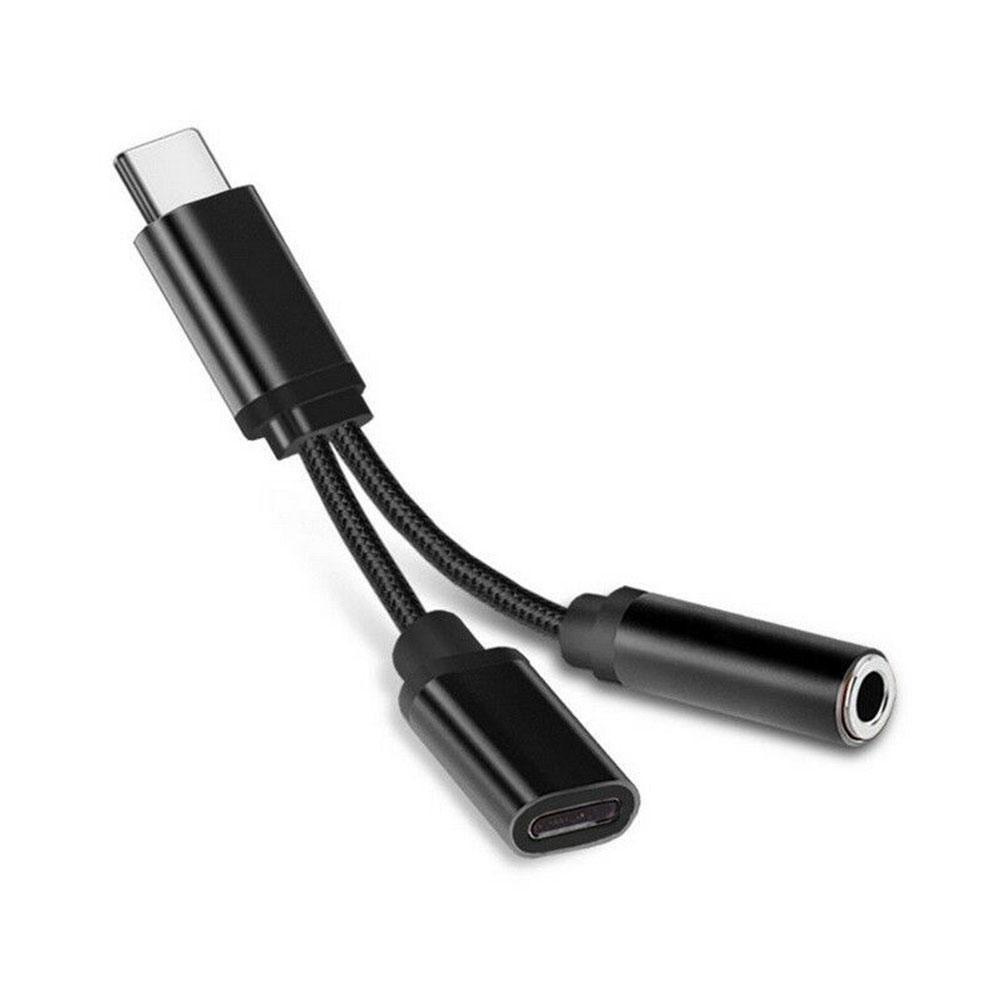 Đầu Chia Cổng Usb-C Type C Sang Cổng Âm Thanh 3.5mm Cho Tai Nghe K6Z9