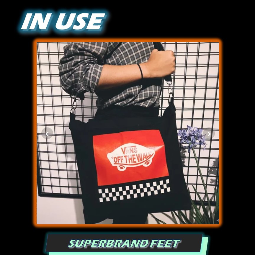 Vans Túi Tote Đeo Vai 2 Chiều Chính Hãng