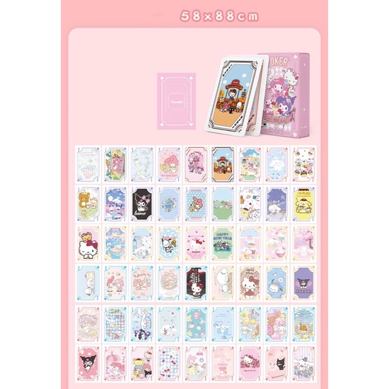 [Có sẵn] Bộ Bài Tây 54 Lá Sanrio - 4 Mẫu