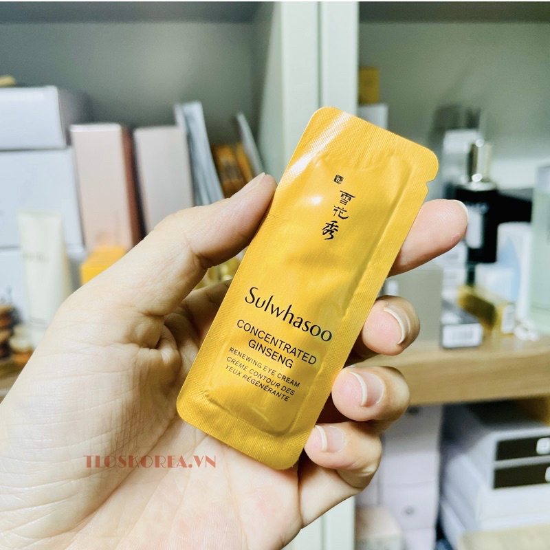 [2025]Kem Mắt Làm Mới, Chống Lão, Cải Thiện Nhăn /Sulwhasoo Nhân Sâm Concentrated Gingseng Renewing Eye Cream Ex -1Ml