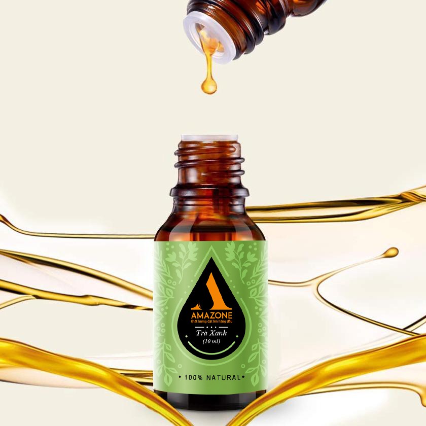 Tinh dầu trà xanh Amazone 10ml + Nhập khẩu Ấn độ + Hương thơm khử mùi + diệt khuẩn hiệu quả