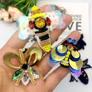 Miếng Dán Quần Áo Hình Con Ong Đính Đá