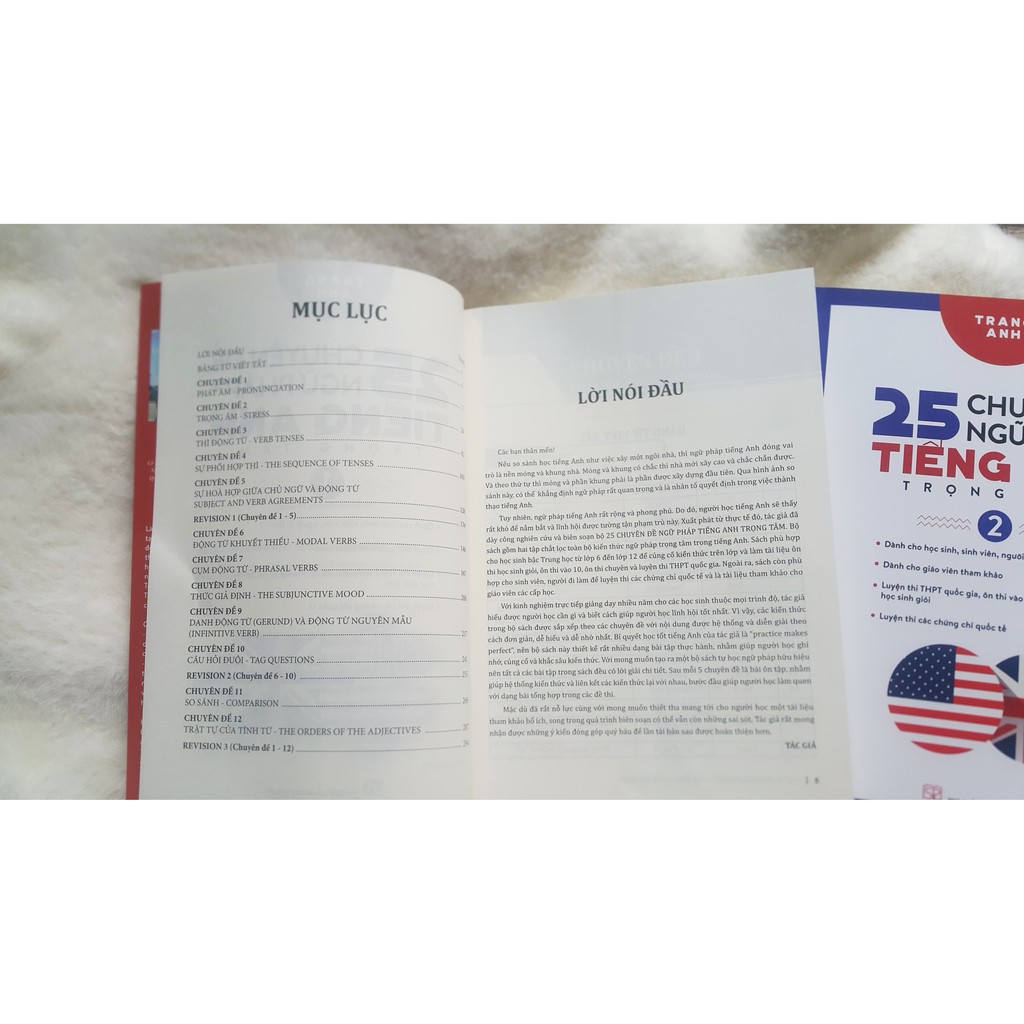 Sách tiếng Anh cô Trang Anh - Combo 2 tập 25 chuyên đề ngữ pháp tiếng Anh trọng tâm (Huy Hoàng)