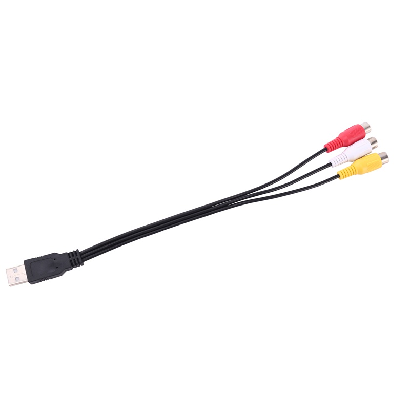 1 Dây Cáp Chuyển Đổi Âm Thanh Từ Đầu Usb Sang 3 Cổng Rca Cho Hdtv Tv