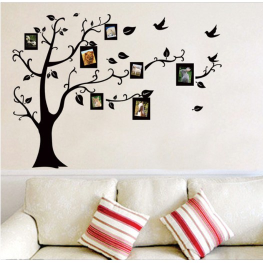 Deca Dán Tường - Miếng Dán Tường Hình Cây Khung Hình - Văn Phòng Phẩm Sáng Tạo