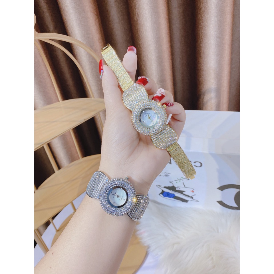 Đồng hồ nữ BS lắc cánh hoa anh đào full đá | BigBuy360 - bigbuy360.vn