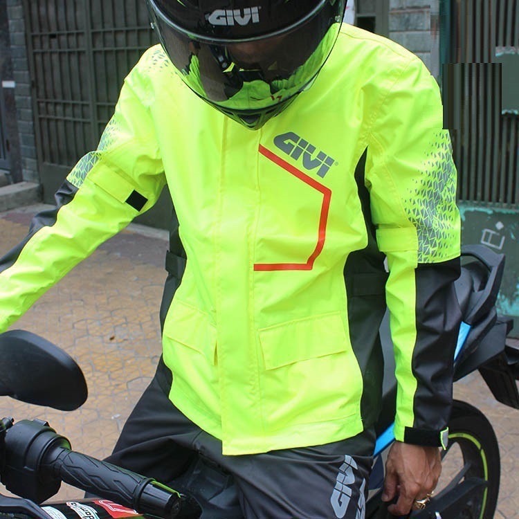 Áo Mưa Bộ Givi PRS04 Vàng Neon Hàng Chính Hãng