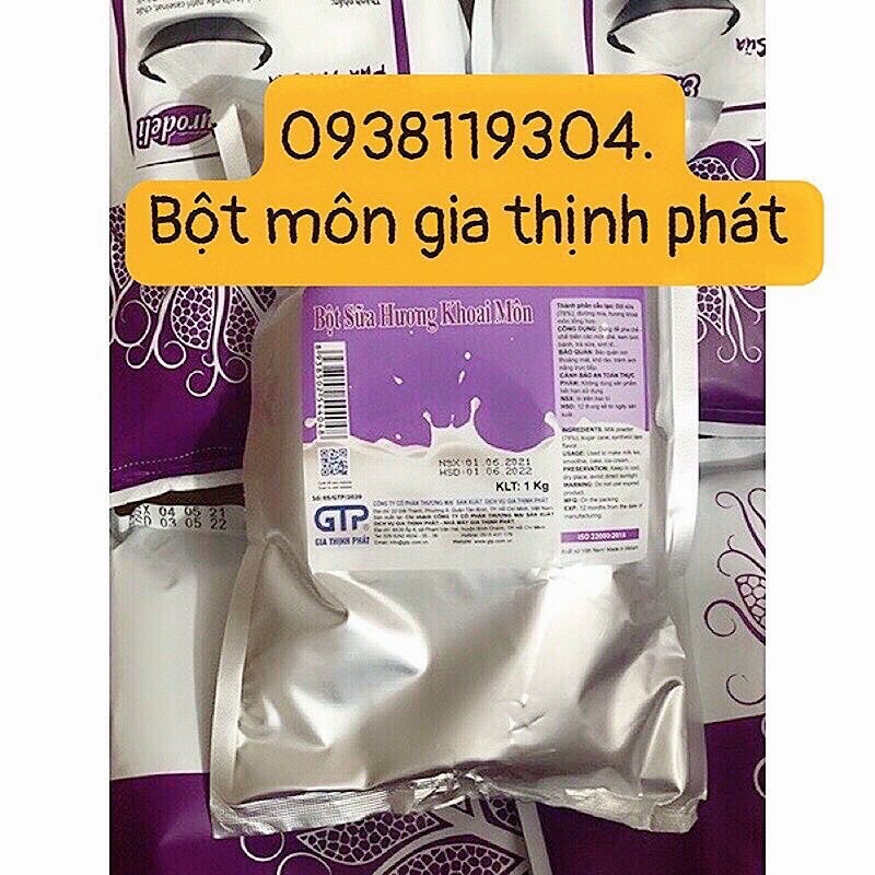 Bột sữa khoai môn sầu riêng socola  matcha trà xanh gtp gia thịnh phát 1kg pha trà sữa béo thơm