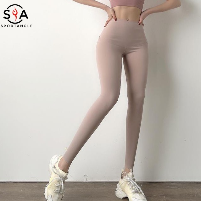 Quần Legging Chuyên Dùng Mặc Khi Luyện Tập Thể Thao Thiết Kế Không Đường May Dành Cho Nữ