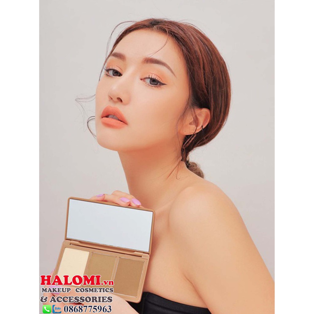  PHẤN TẠO KHỐI 3CE FACE CONTOUR TUNING PALETTE 3 ô chuẩn Hàn | BigBuy360 - bigbuy360.vn