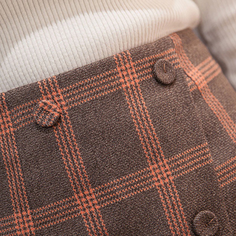 [Baywellfashion]Chân váy ca rô lưng cao cho nữ | BigBuy360 - bigbuy360.vn