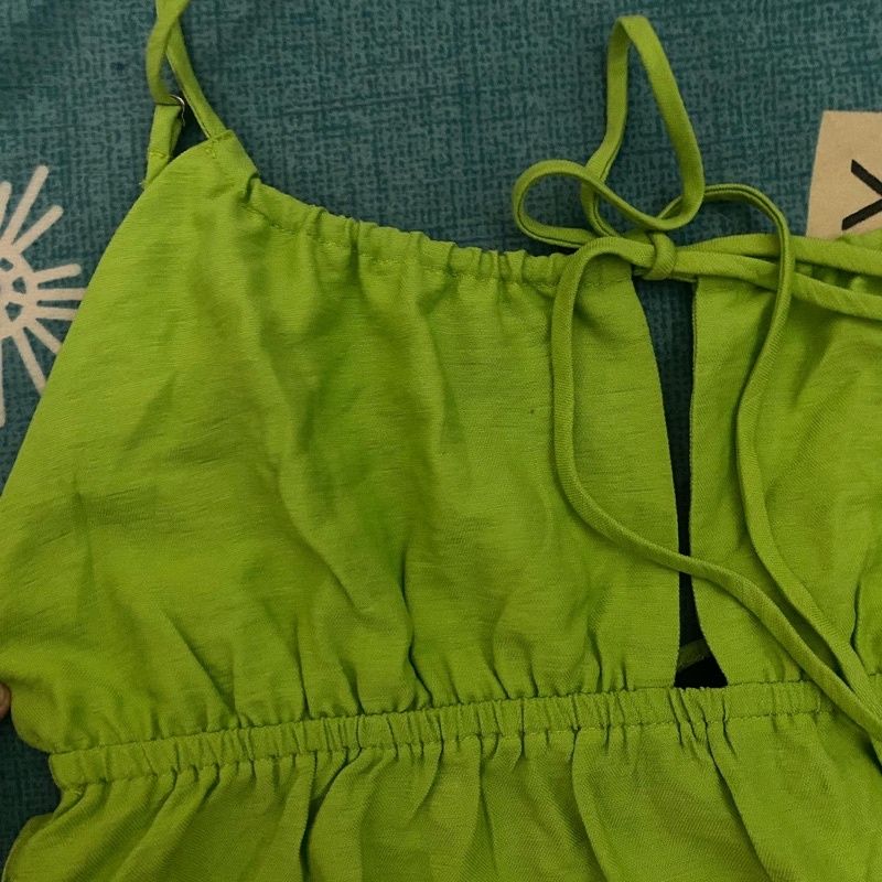 Pass đầm dottie xanh mạ sz M