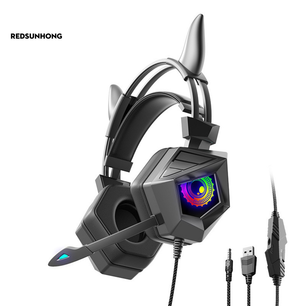 Tai Nghe Chơi Game Có Dây Jack 3.5mm/USB Âm Trầm Mạnh Mẽ Cho Máy Tính