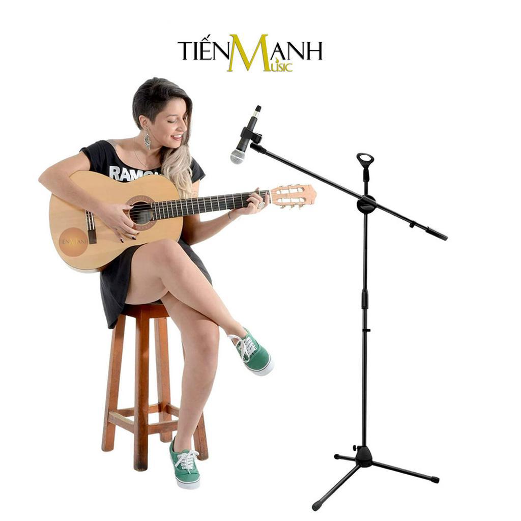 Chân Micro Đứng CMN001 - Giá Đỡ Đế Kẹp Bom Mic Stand Thu Âm LiveStream, Sân Khấu Microphone Boom