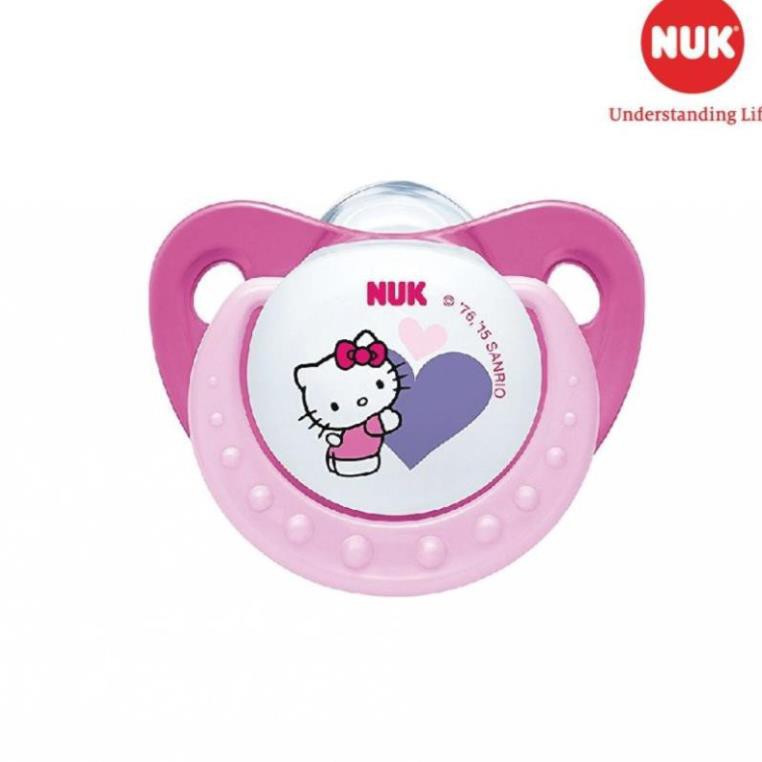 Bộ 2 ti giả NUK Sleeptime silicone ( Hello Kitty)