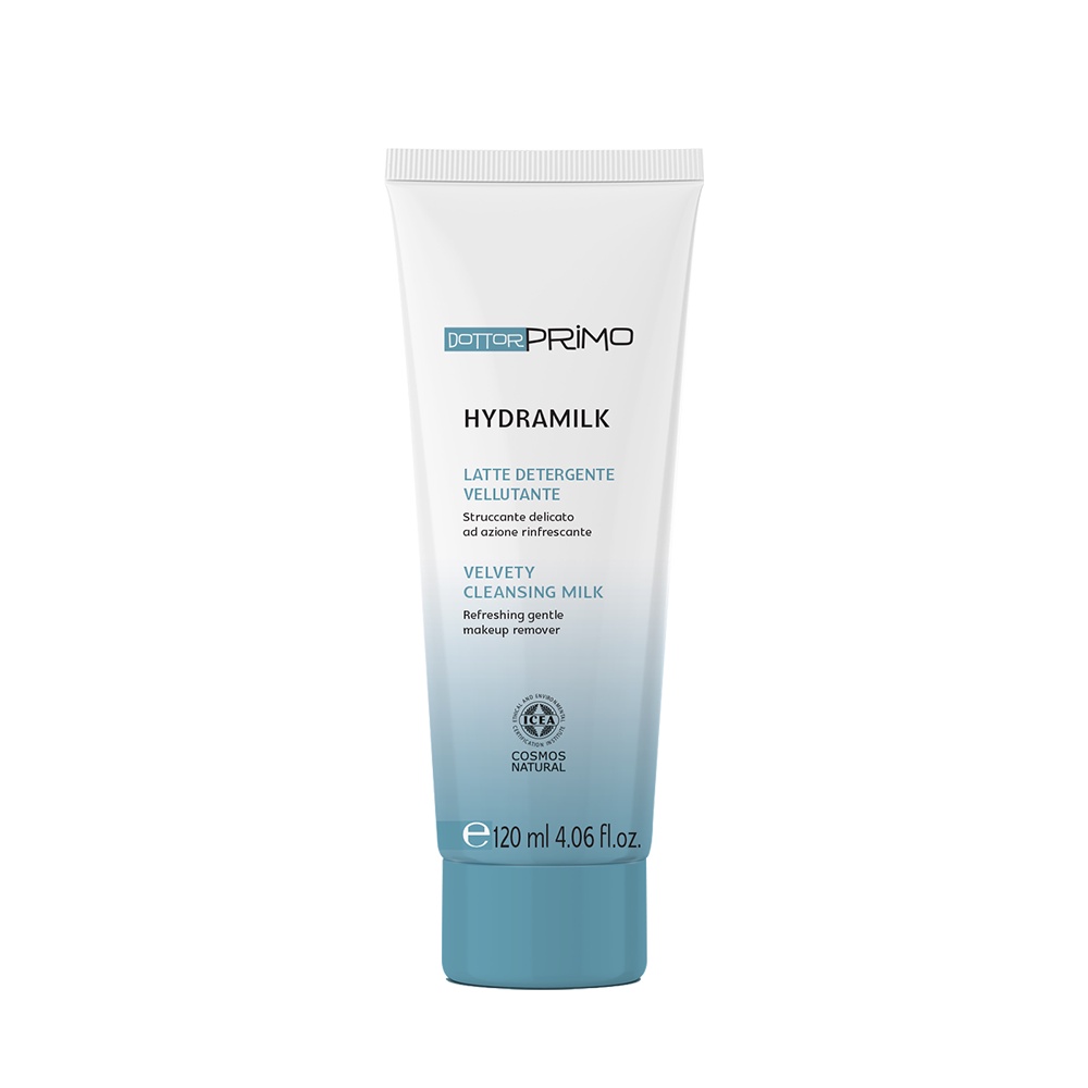 Sữa Rửa Mặt Hữu Cơ Cho Da Nhạy Cảm DottorPrimo Hydramilk - Công Nghệ Làm Sạch Sâu 2 in 1 120ml
