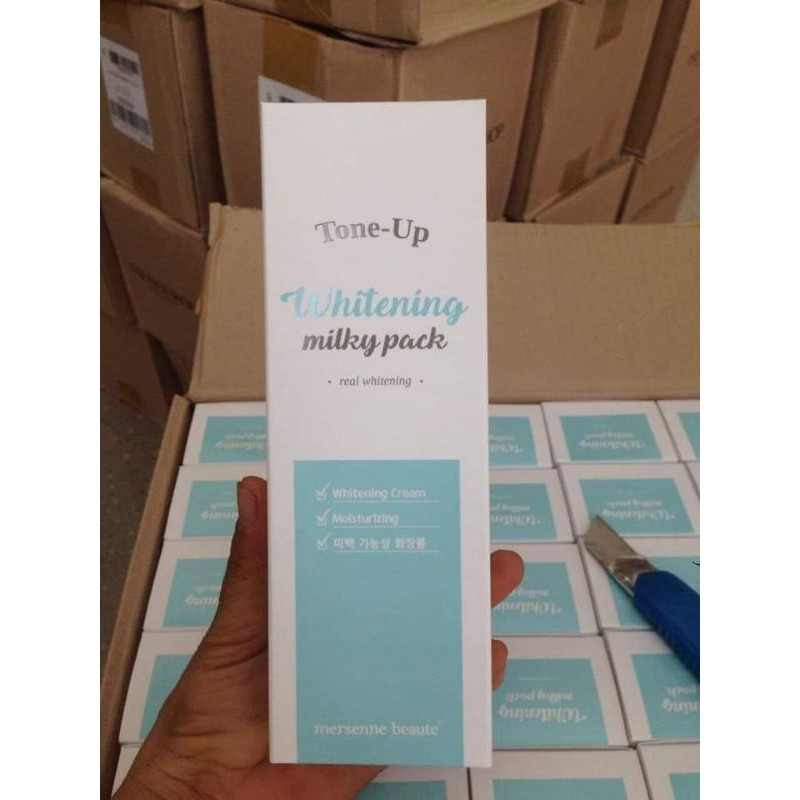 Lotion tone- up whitening milky pack