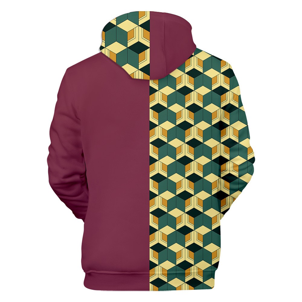 Áo hoodie tay dài in họa tiết Kimetsu no Yaiba 3D cho nam | BigBuy360 - bigbuy360.vn