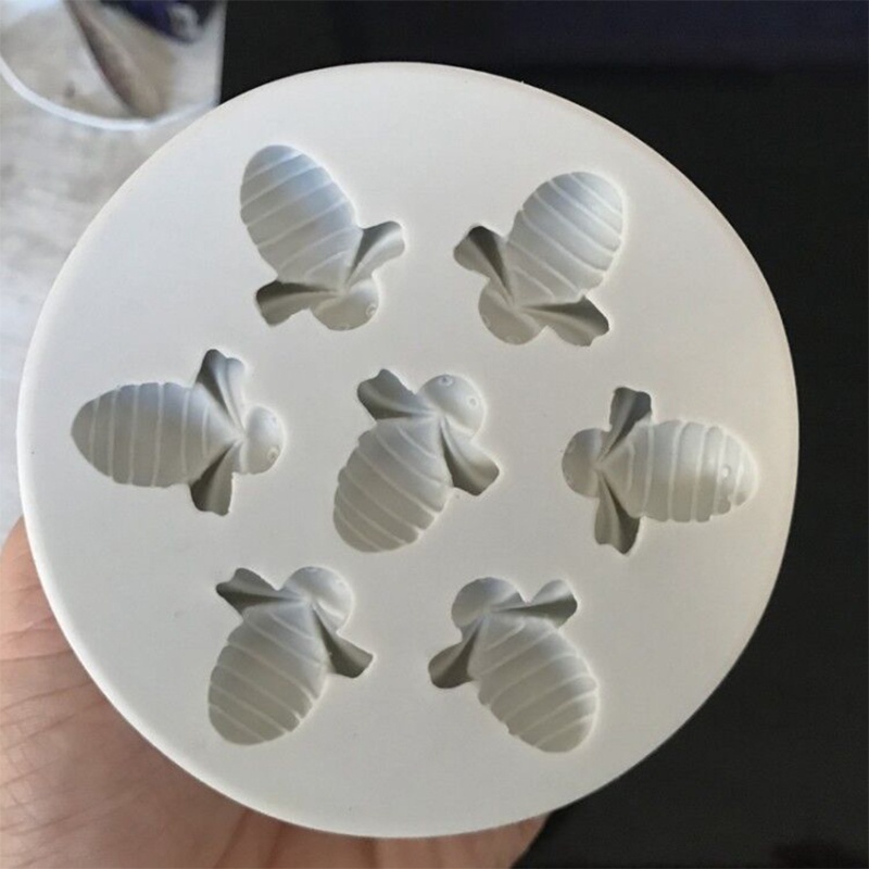Khuôn Silicone Tạo Hình Làm Bánh Kẹo Hình Ong Nhỏ 7 Ngăn