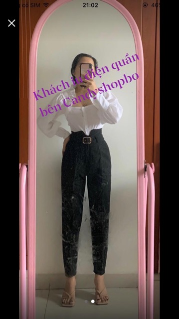 QUẦN TÂY LƯNG CAO NỊT VUÔNG ( form dài ) | BigBuy360 - bigbuy360.vn