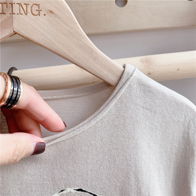 Áo Thun Tay Ngắn In Hình Dễ Thương Cho Bé Gái