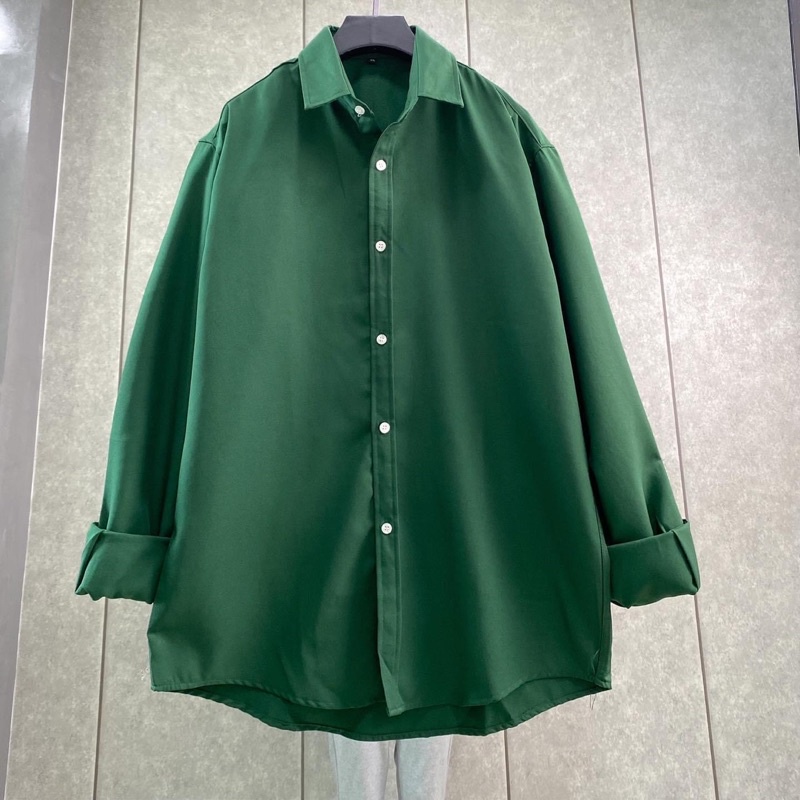 Áo Sơmi Dài Tay BASIC Form suông Phong Cách Ulzzang - 84Unisex