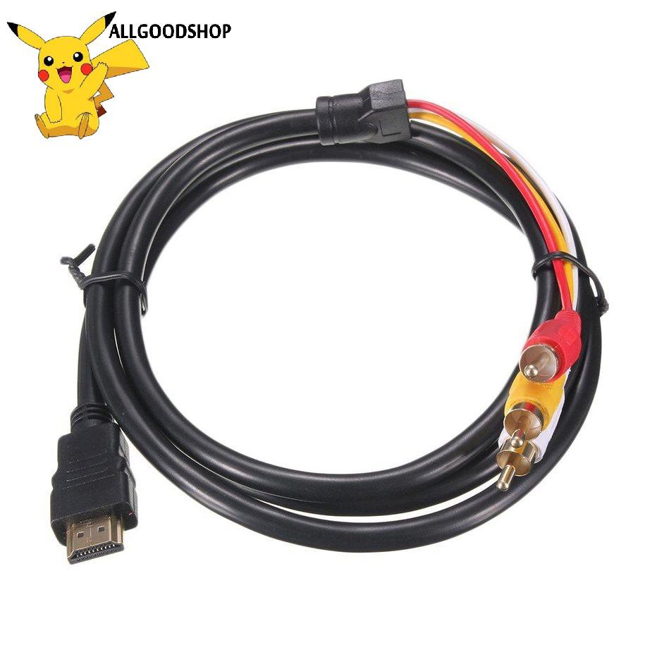 Cáp Chuyển Đổi Âm Thanh Tv Hdtv Dvd 1080p Hdmi Sang Giắc 3 RCA 1.5m