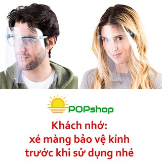 COMBO 5 Kính Face shield chống giọt bắn có thể thay thế tấm kính nhiều lần