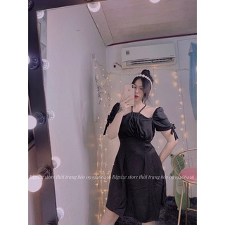 ĐẦM CỔ YẾM TAY CỘT NƠ [BIGSIZE 60-90KG]