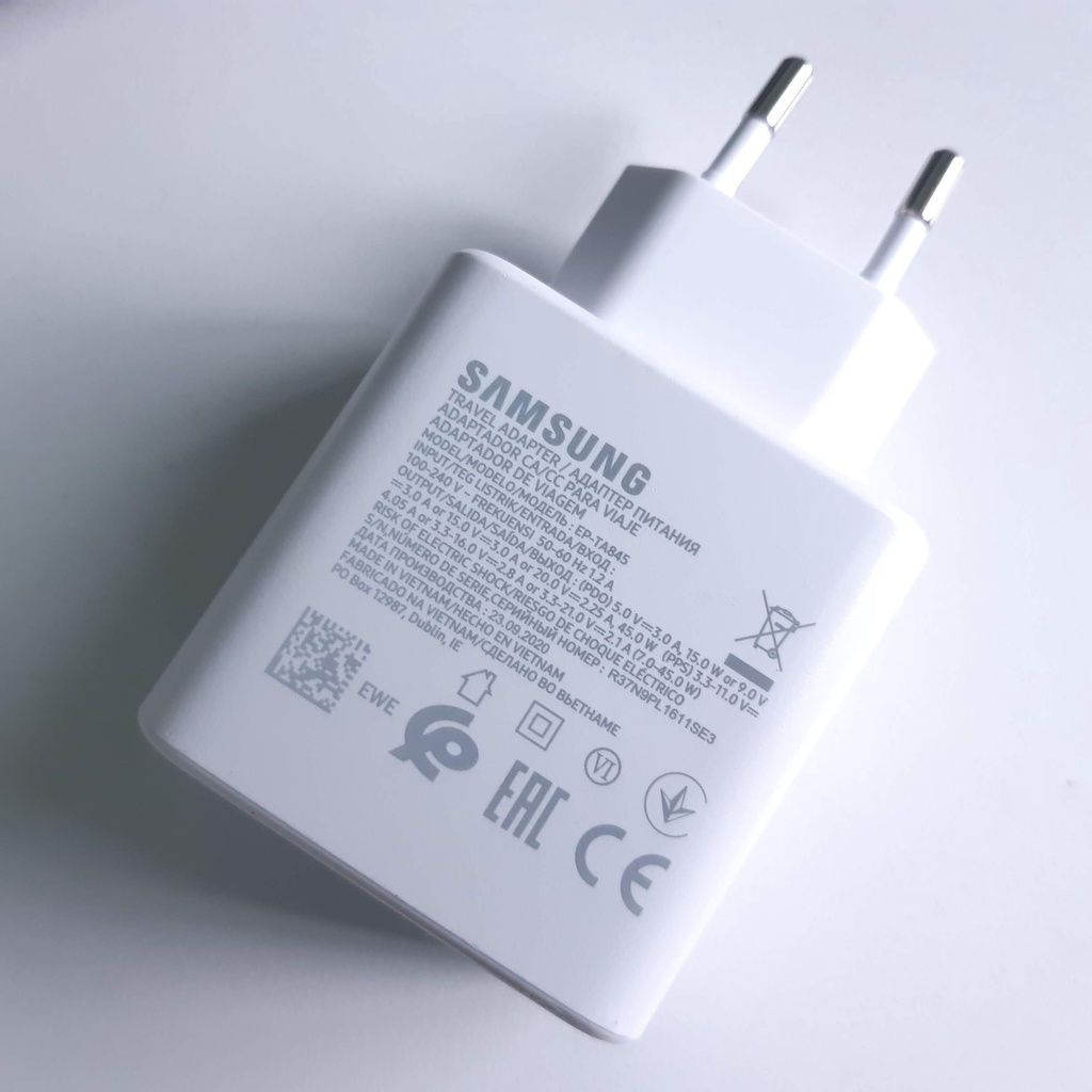 Hàng Chính Hãng Samsung Sạc Siêu Nhanh 45W PD Nhanh Adapter Cáp Type C Cho Galaxy S20 Cực S10 Plus S10E lưu Ý 10 Pro A81