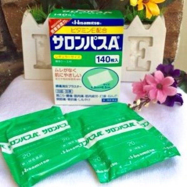 💙Cao dán giảm đau xương khớp Salonpas Hisamitsu 140 miếng Nhật Bản💙