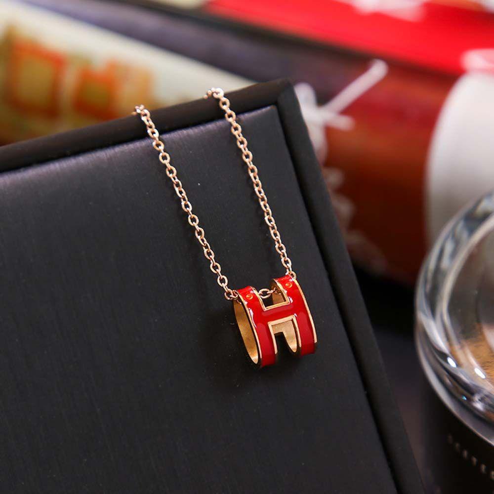 SOMEDAYZL Vòng Cổ Choker Mặt Chữ H Đơn Giản Cho Nữ