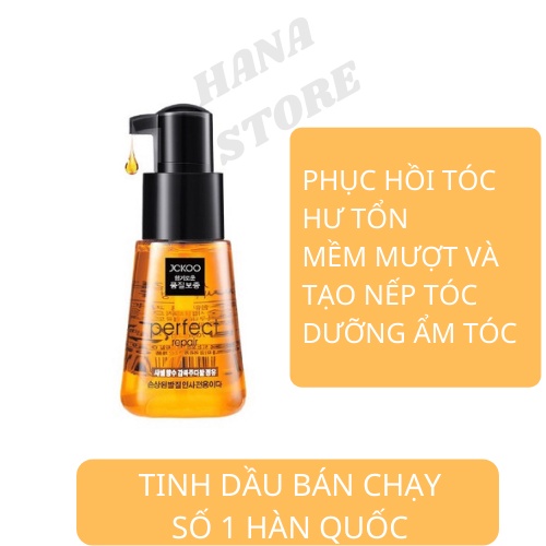 Tinh Dầu Dưỡng Tóc Uốn Khô Xơ Tóc Nhuộm JCKOO Mỹ Phẩm Hana Chăm Sóc Tóc Hư Tổn 70ml