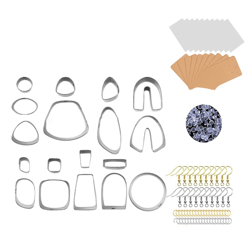 Flgo Set 18 Dụng Cụ Cắt Đất Sét Kèm Nút Bịt Tai Và Khuyên Tai