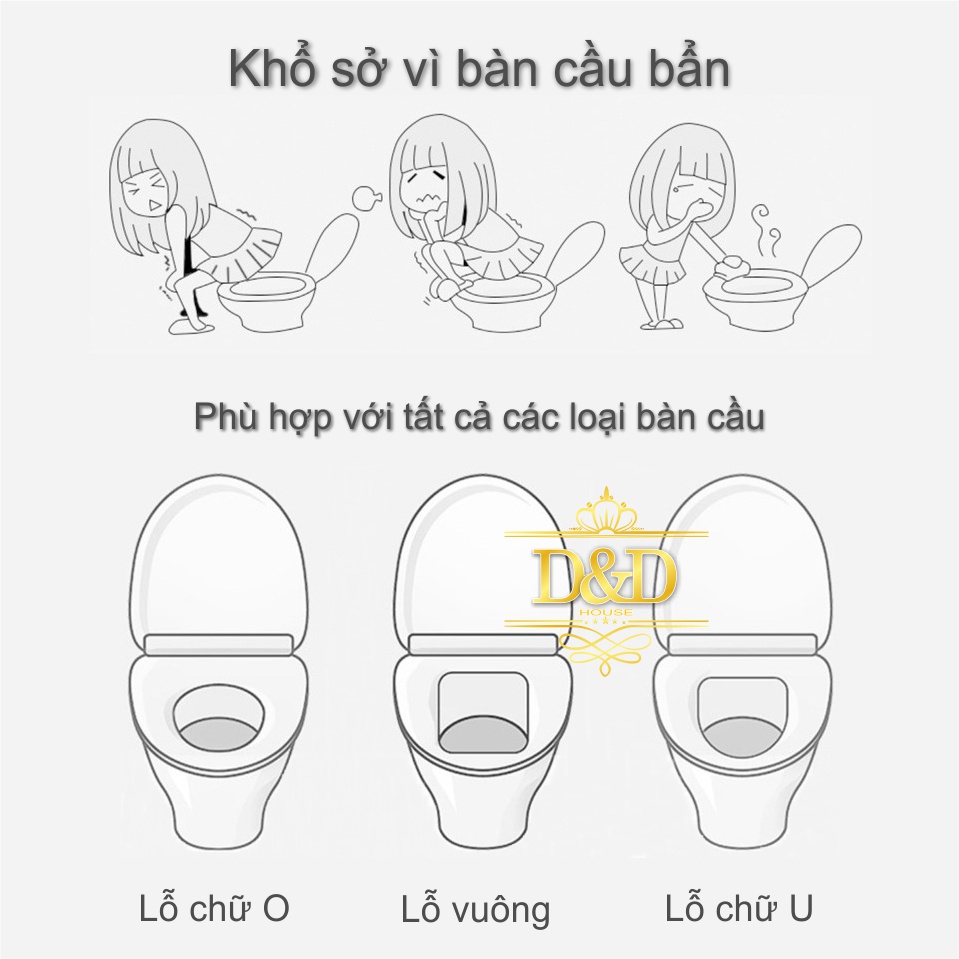 Tấm lót, miếng lót bồn cầu vệ sinh WHIKON dùng 1 lần tiện lợi