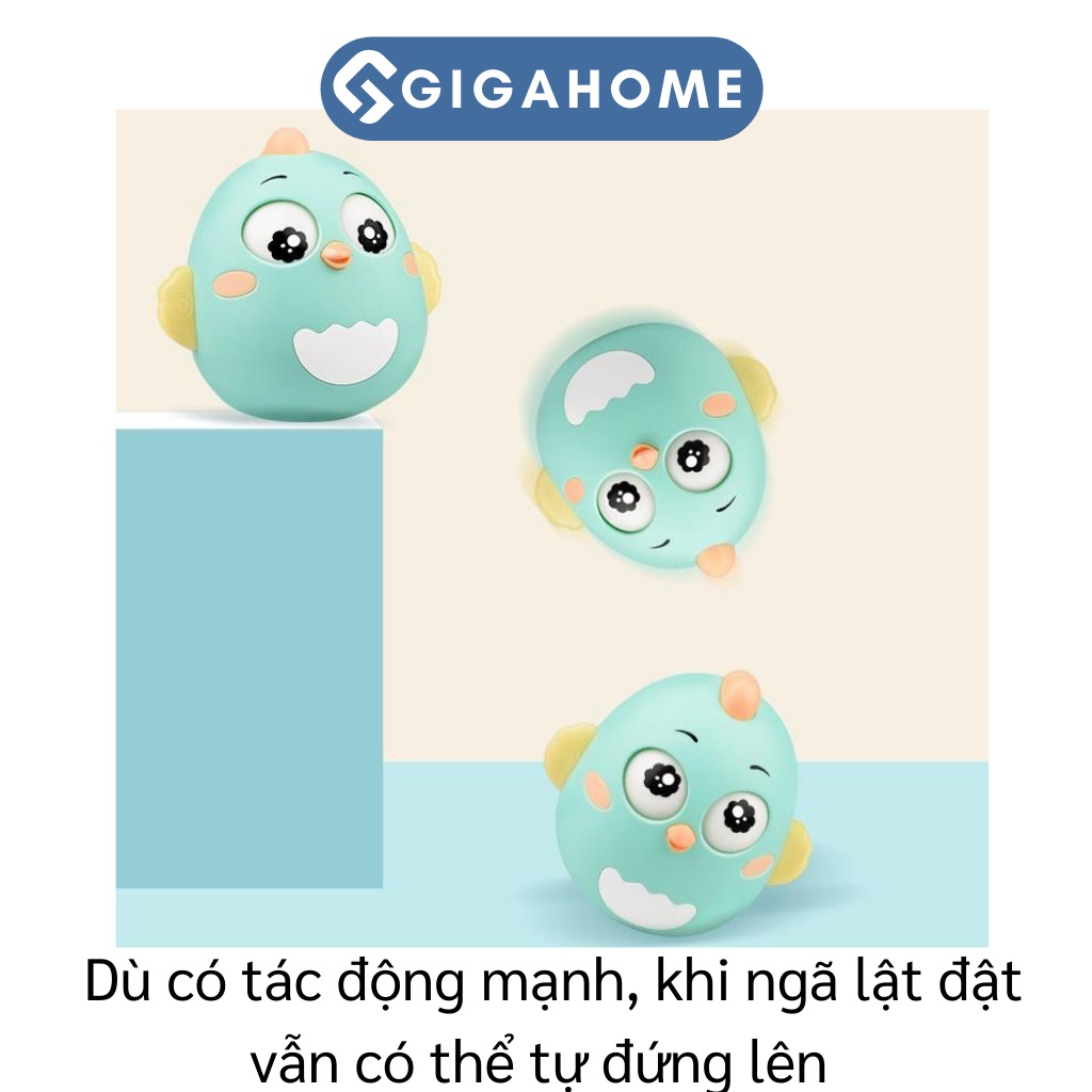 Lật Đật Chú Gà Đồ Chơi Tinh Nghịch Chớp Mắt Có Chuông Cho Bé Yêu GIGAHOME 5931