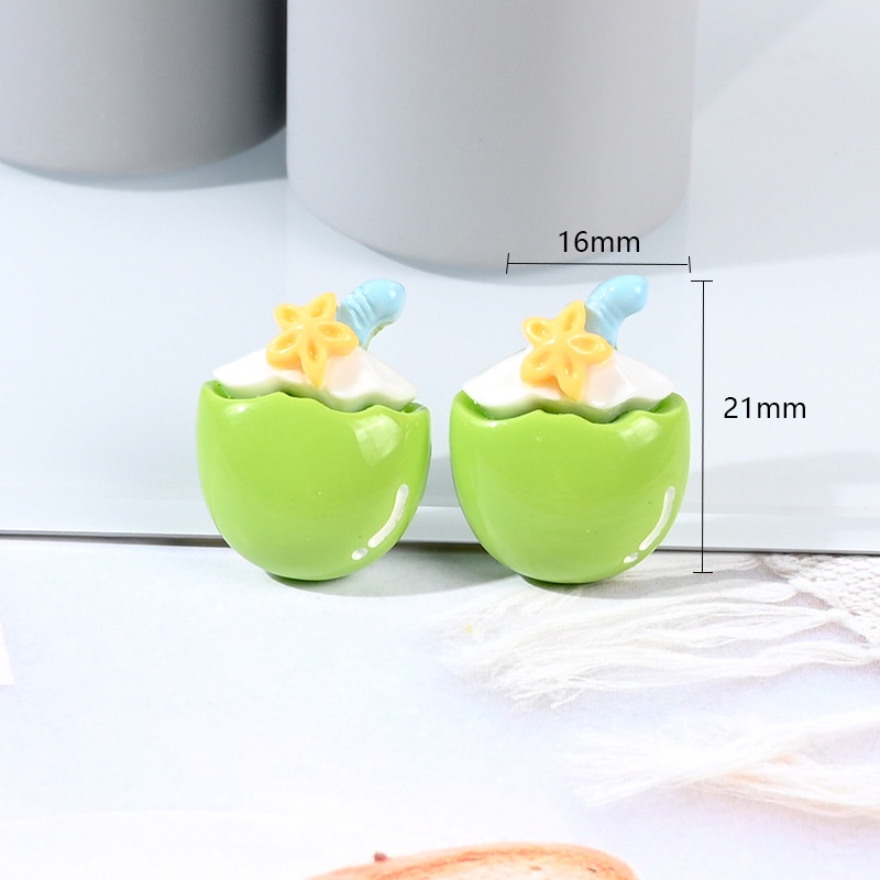 Mô hình 01 ly sinh tố, trà sữa dùng trang trí mô hình, tiểu cảnh Charm Slime