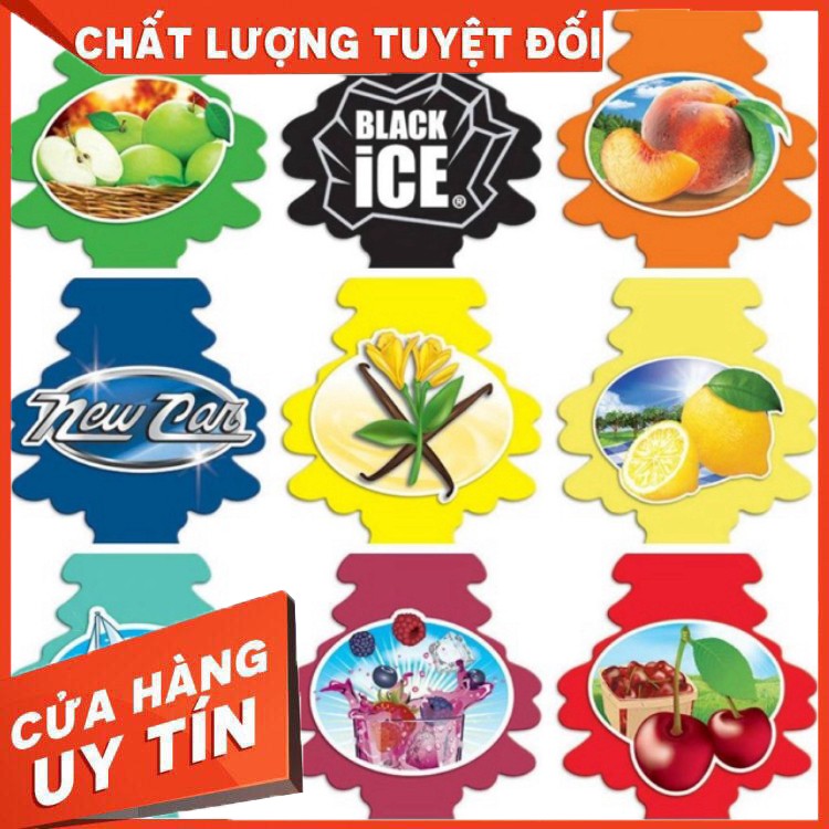 (Có thể chọn mùi ) 1 cây thông sáp thơm little trees khử mùi thơm phòng, treo tủ quần áo, xe hơi