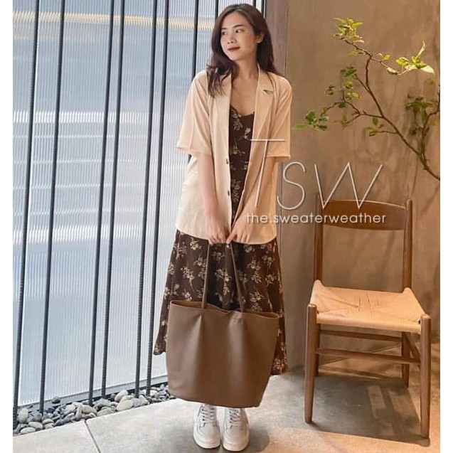 [Mã WASTMAY giảm 15% tối đa 30K đơn 150K] Áo blazer tay lỡ Bing form rộng 2 khuy có túi trước | WebRaoVat - webraovat.net.vn