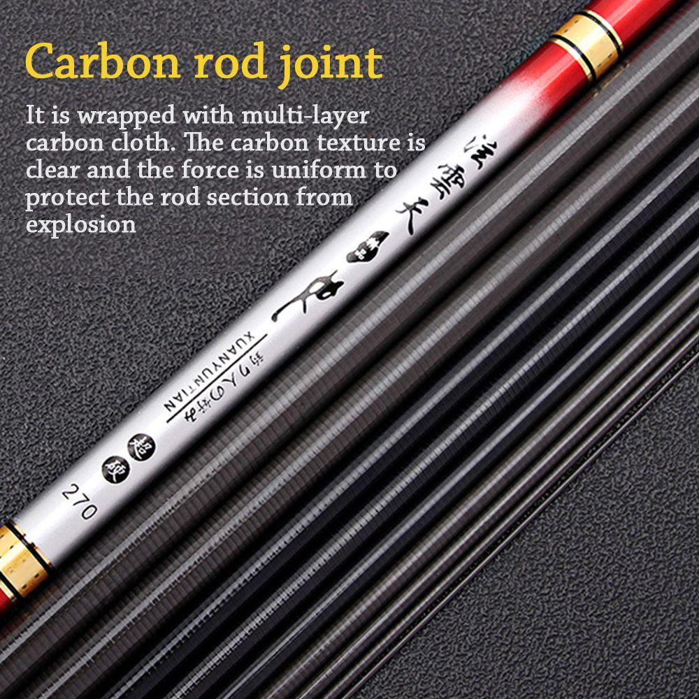 MUVAKO Cần Câu Cá Mini Bằng Sợi Carbon Siêu Nhẹ