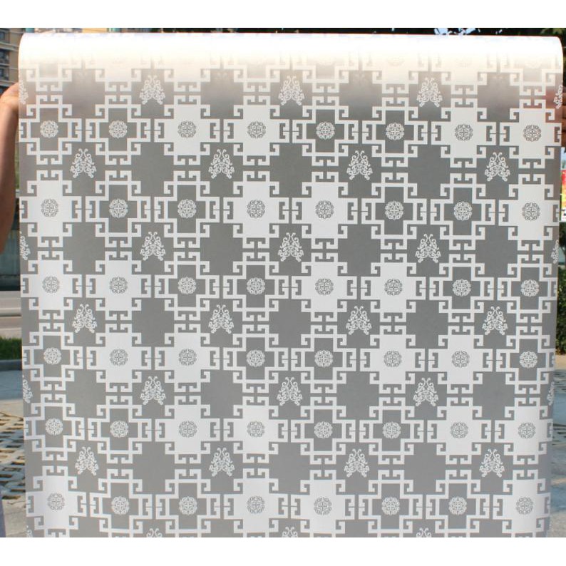 Cuộn 5M PVC giấy dán kính mờ ( KHỔ 45CM ) – vuông trắng sang trọng LK061 | BigBuy360 - bigbuy360.vn
