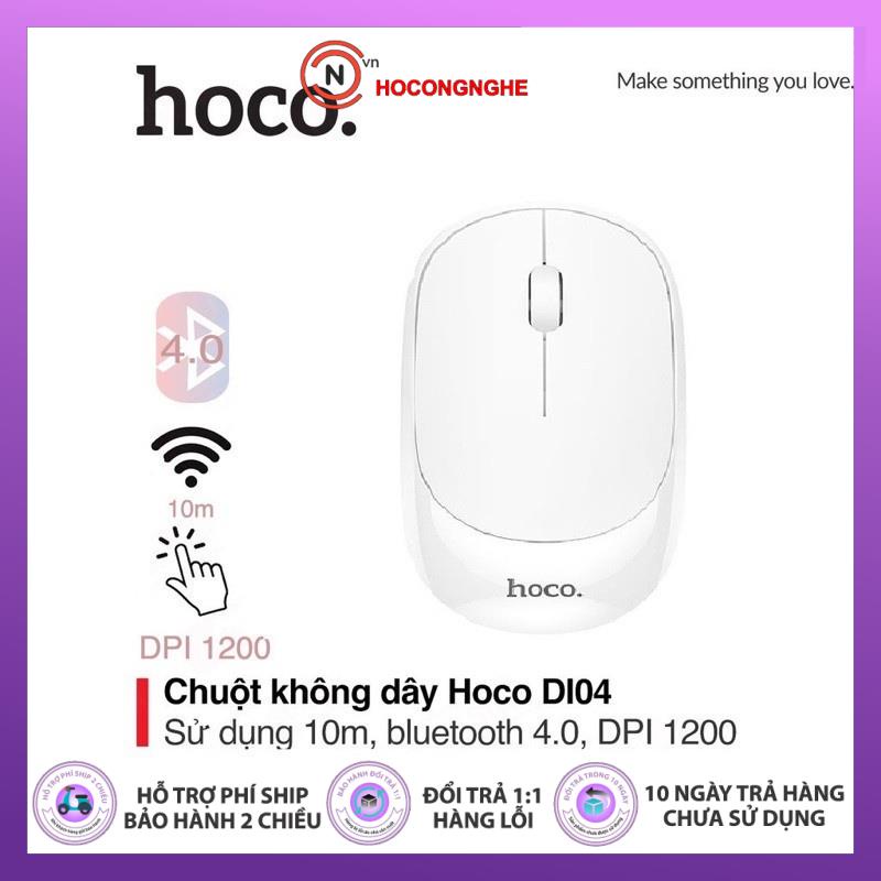 CHÍNH HÃNG Chuột máy tính không dây, chuột bluetooth gaming, chuột laptop Hoco DI04 Bluetooth 4.0 Click nhạy - CCN