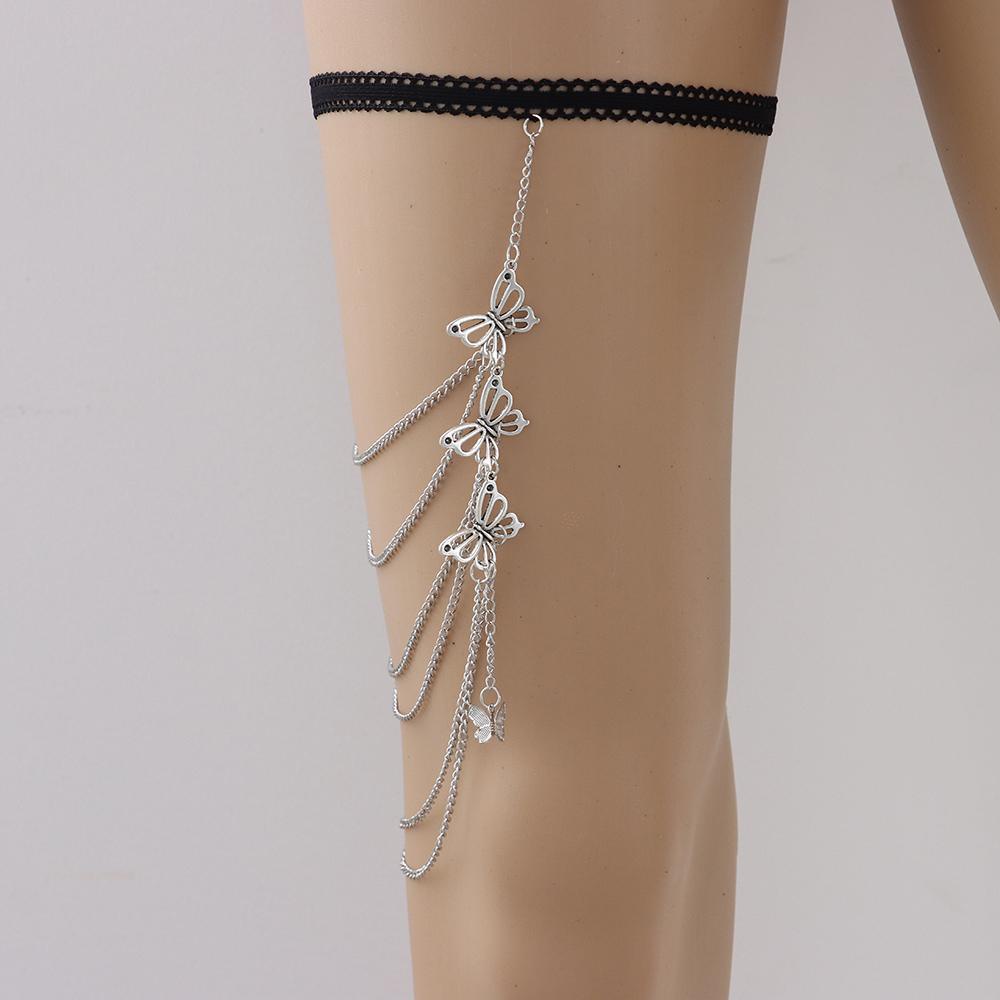 Dây Xích Đeo Chân Nhiều Lớp Co Giãn 1 Món Quà Valentine