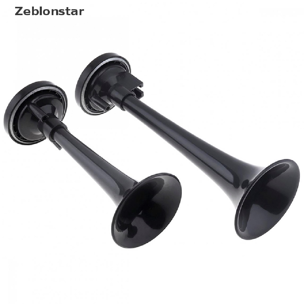 Bộ 2 Ống Bơm Khí Kèn Đôi Màu Đen Chuyên Dụng Cho Xe Hơi Xe Tải Tàu Thuyền