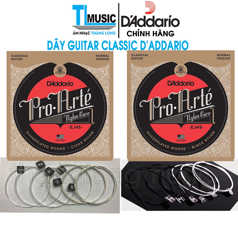 {HOT} DÂY D’ADDARIO CHÍNH HÃNG EJ10, EJ11, EJ13, EJ26, EJ27, EJ45, EJ49, EPS510, EPS520 (TẶNG KÈM 3 PICK GẢY)