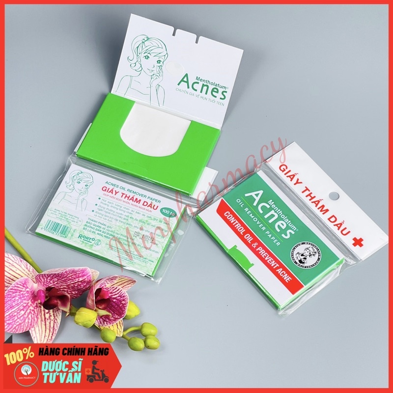 GIẤY THẤM DẦU ACNES Oil Remover Paper/Film  - Minpharmacy