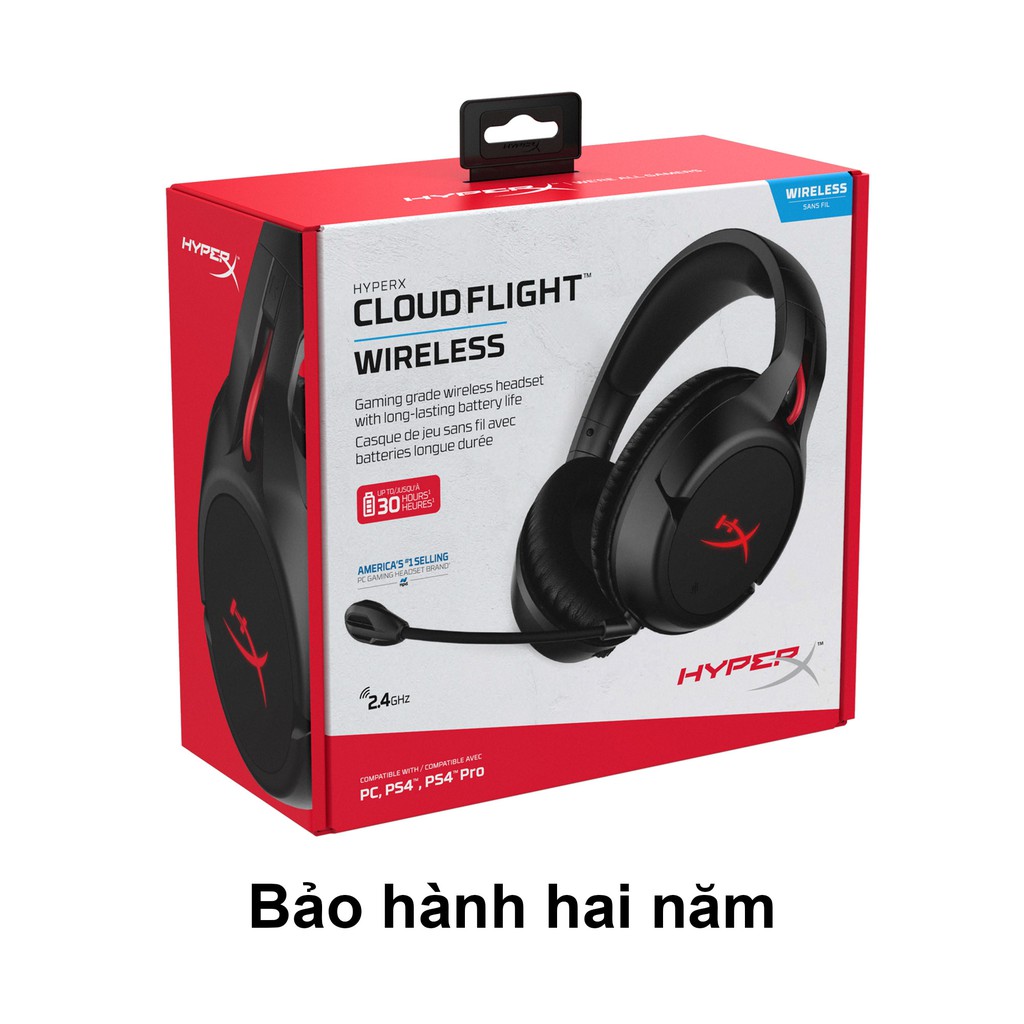 [Mã ELMALLCOIN hoàn 8% xu đơn 500k] Tai nghe HyperX Cloud Flight Wireless_HX-HSCF-BK/AM - Hàng Chính Hãng | BigBuy360 - bigbuy360.vn