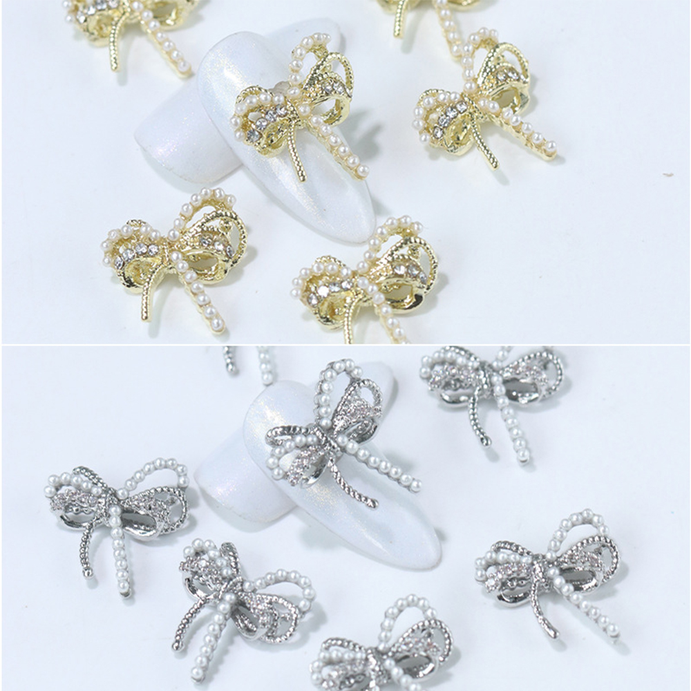 Set 5 Phụ Kiện Nơ 3D Dùng Trang Trí Móng Tay