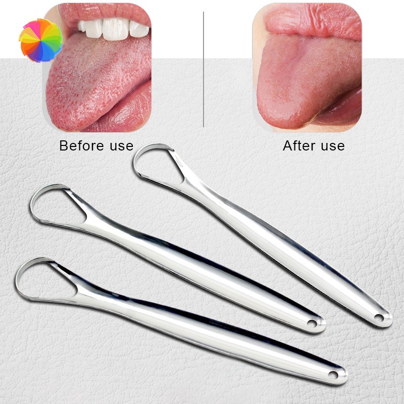 Dụng Cụ Vệ Sinh Lưỡi Bằng Thép Không Gỉ, Rơ Lưỡi
