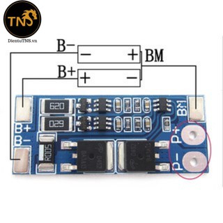 TNS..Mạch 2S CÂN BẰNG 10A sạc và bảo vệ cell Li-ion, dùng cho (pack) pin Li-ion 8,4V